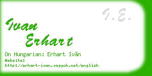 ivan erhart business card
